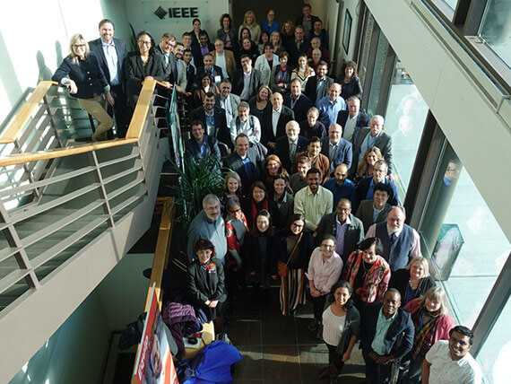 Group photo of IEEE employees